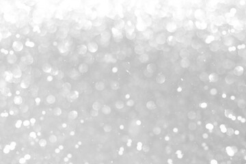 Glitter silver lights defocused background