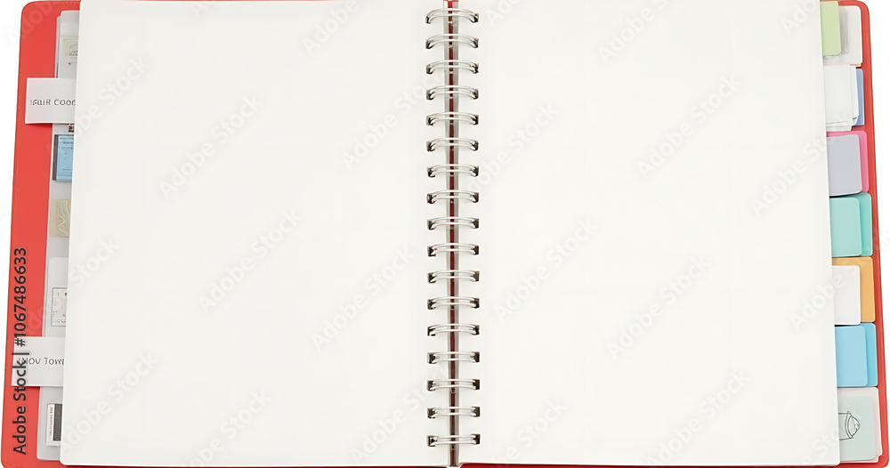 Poster Notebook with removable tabs for easy organization of notes and information