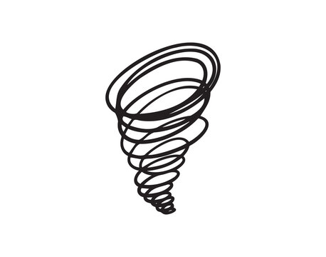 recommend clip art: Scribble hurricane Hand drawn doodle icon. Sketch black outline thick and thin line cyclone tornado sing