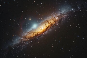 Stunning View of a Spiral Galaxy Illuminated by Stars and Cosmic Dust