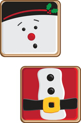 Holiday Square Sugar Cookies