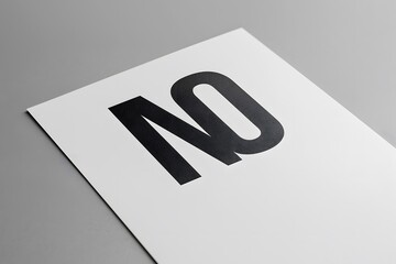 Obraz premium Bold Typography Art Featuring the Word 