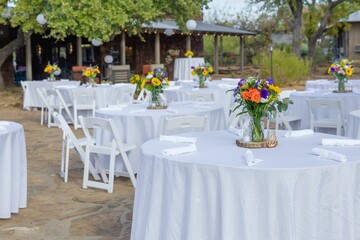 Wedding decor at Canyon of the Eagles