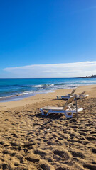 Naklejka premium beach and sea