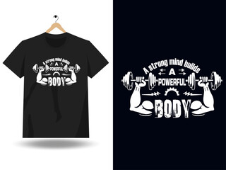 Gym niche t shirt design