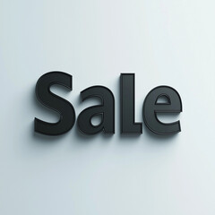 Black "Sale" text on light background 
