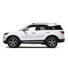 Fototapeta premium White SUV car vehicle wheel suv.
