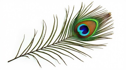 Fototapeta premium peacock feather illustration