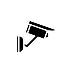 Cctv icon Black and white outline vector