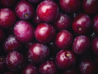 Close-up of bunch of plums