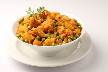 MIX VEGETABLE CURRY- indian recipe, mixed veg containing  cauliflower, green peas and  potatoes...