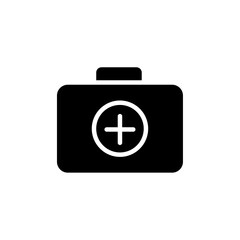 First aid icon Black and white outline vector