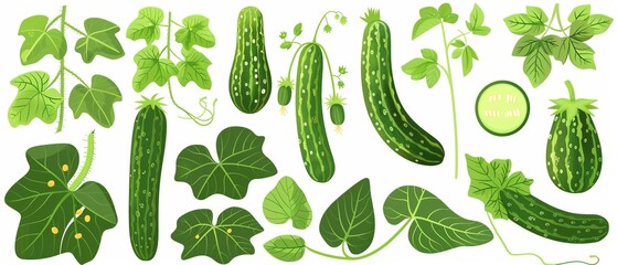The Many Faces of Cucumber: Exploring its Fruit, Ovary, Flower, Tendril, and Leaves