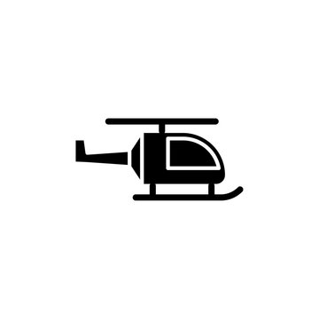 recommend clip art: Helicopter icon Black and white outline vector