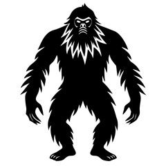 Bigfoot vector silhouette 