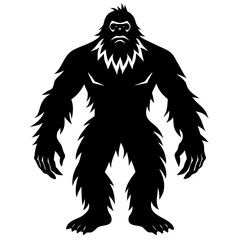 Bigfoot vector silhouette 