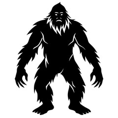Bigfoot vector silhouette 