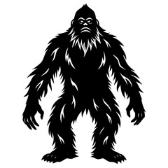 Bigfoot vector silhouette 