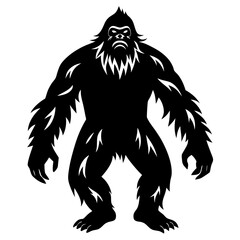 Bigfoot vector silhouette 