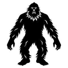 Bigfoot vector silhouette 