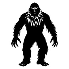 Bigfoot vector silhouette 