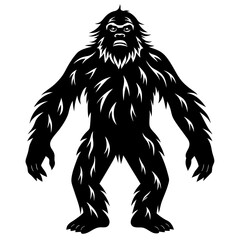 Bigfoot vector silhouette 