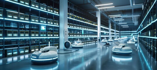 Autonomous Robotics in a Futuristic Logistics Center for Efficient Inventory Management