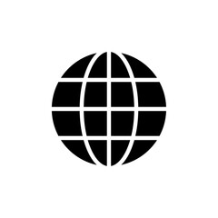 Website icon Black and white outline vector