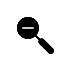 Zoom out icon Black and white outline vector