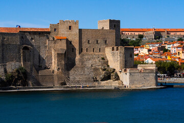 Obraz premium fortress castle old stone medieval architecture Collioure