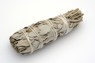 White sage burning for meditation healing and spiritual space purification