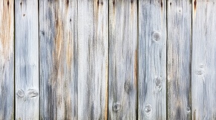 Naklejka premium A weathered wooden fence with a rustic appearance and natural textures.