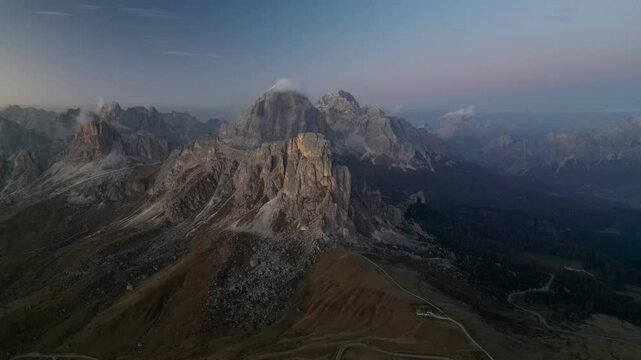 Passo di Giau - Ra Gusela - Dolomites - Dolomiten - S&uuml;dtirol - Autumn - Herbst - Sunset - Sonnenuntergang