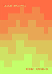 Geometric background with rectangles. Smooth color change, gradient. Cover design