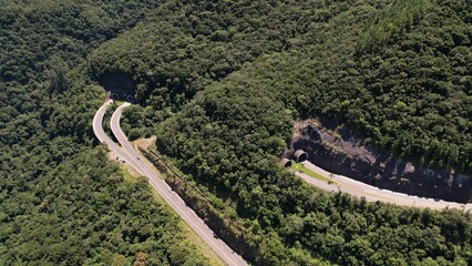 Tunel na rota do sol, Rio Grande do Sul Brasil