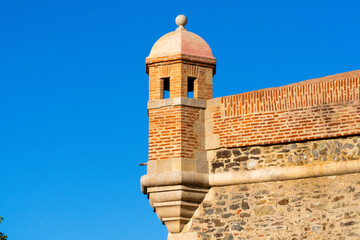 watchtower old medieval fortress castle sky Collioure