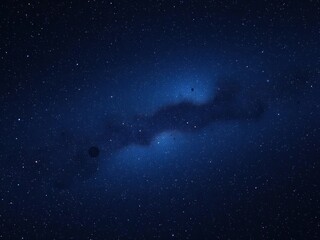 Fototapeta premium Deep space with numerous stars and galaxies in the background, space, astronomy