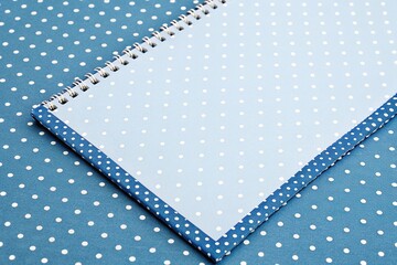 Dotted blue background with small white dots, graphic, pattern, minimalism