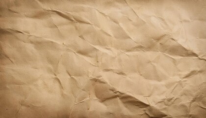 Fototapeta premium Rustic Brown Wrinkled Paper Texture Background with Detailed Creases and Shadows. Perfect for Vintage Inspired Designs, Organic Branding, or Artistic Digital Projects