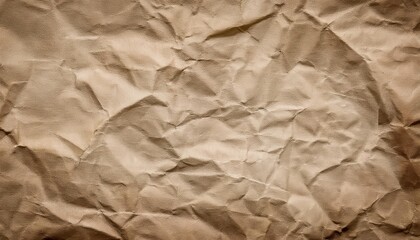 Obraz premium Rustic Brown Wrinkled Paper Texture Background with Detailed Creases and Shadows. Perfect for Vintage Inspired Designs, Organic Branding, or Artistic Digital Projects