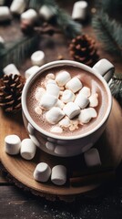 Chocolate dessert coffee drink.