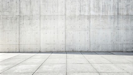 High contrast white concrete wall with a subtle texture, minimalist decor, neutral background, monochromatic color scheme, urban landscape