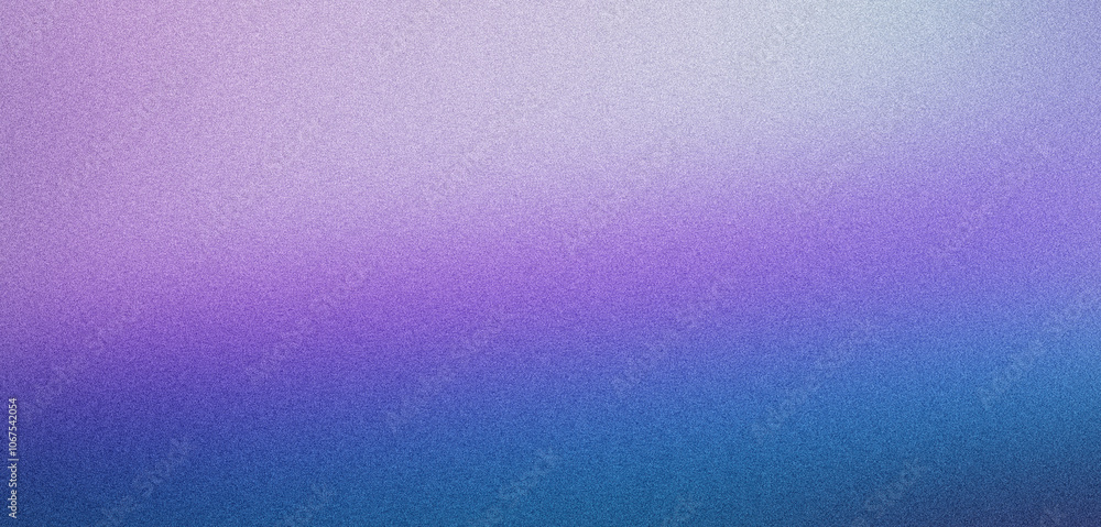 Poster gradient background changing from blue to purple and fading to white, featuring a subtle grainy text