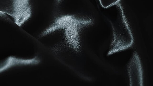 Beautiful and Elegant Soft Fabric Drapery in a Black Color Shade