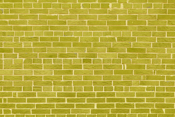 Brick wall with unusual yellow bricks