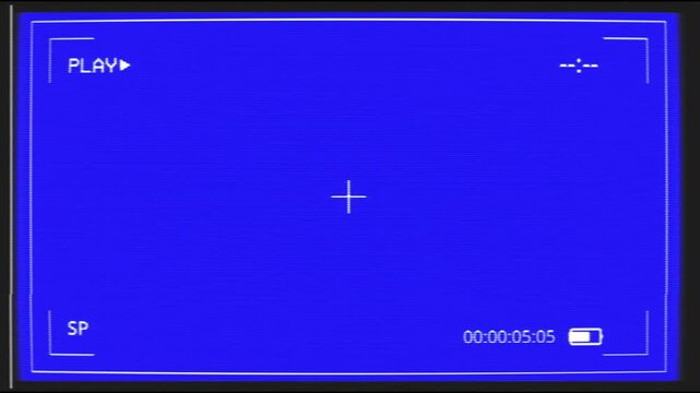  VHS overlay, artifacts and noise.