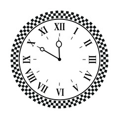 Watch face with hour and minute hands