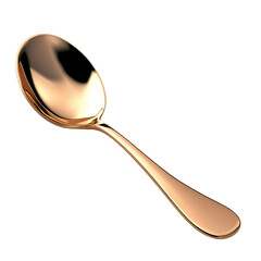 Luxurious golden spoon in elegant design showcased