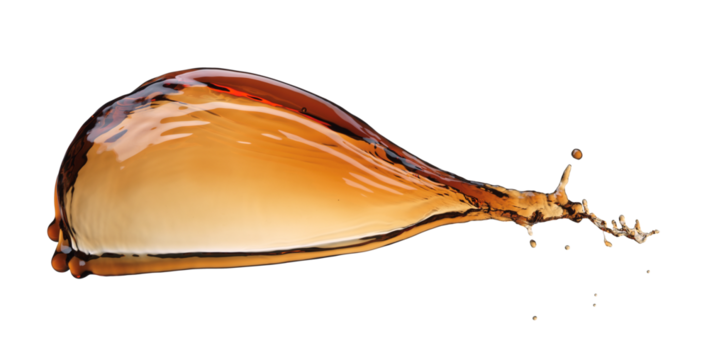 Cola splash isolated 