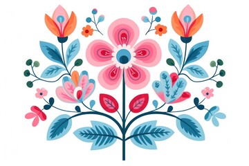 A flower art pattern plant.